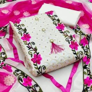 কাশ্মীরী আড়ি এম্ব্রডারী থ্রি-পিচ-39917