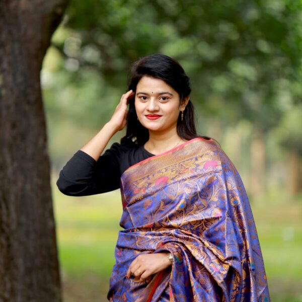 সিল্ক কাতান শাড়ি - 40788