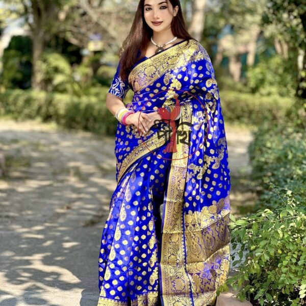 সিল্ক কাতান শাড়ি - 40758