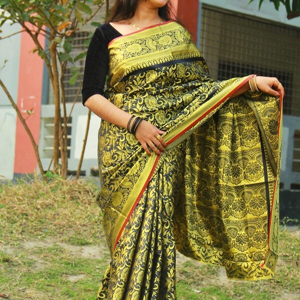 সিল্ক কাতান শাড়ি - 40741