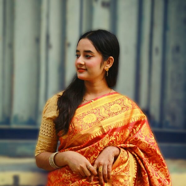 সিল্ক কাতান শাড়ি - 40733