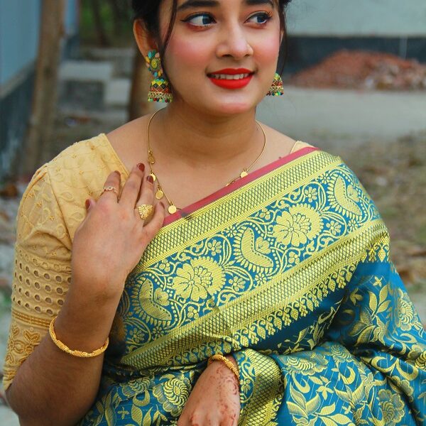 সিল্ক কাতান শাড়ি - 40732