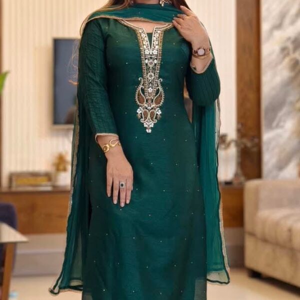 Embroidery Three Piece-42108