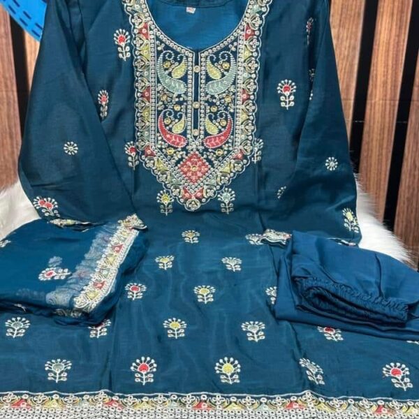 Indian Chinon Georgette Three Piece-42055