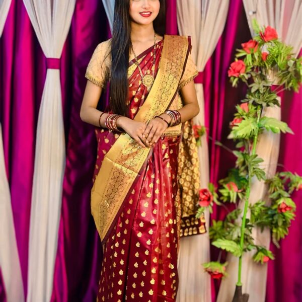 Soft silk katan sharee - 40589