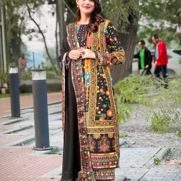 Georgette Readymade Three Piece-41698