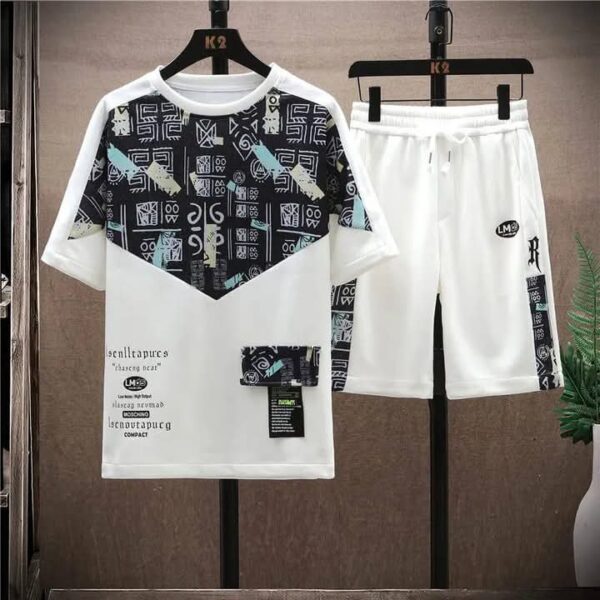 Combo Half T-Shirt And 3 Quarter Pants For Man - 43721