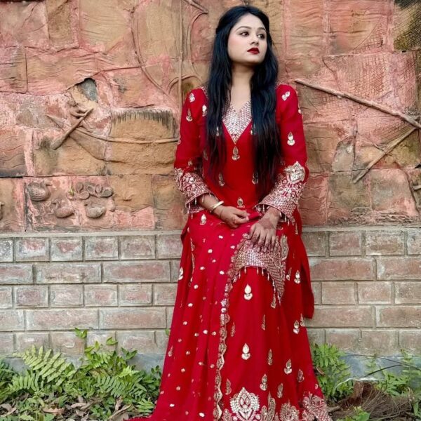 Indian Fox Georgette Thrree Piece-41277