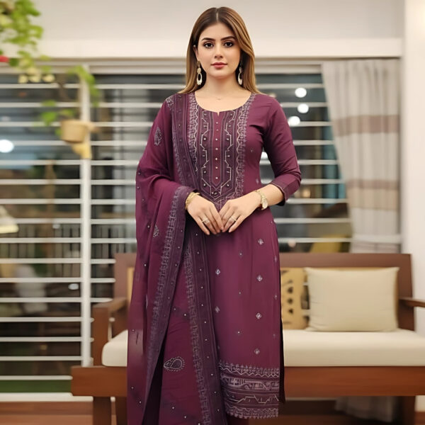 Block Print Three Piece-39943