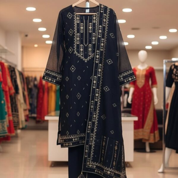 Block Print Three Piece - 39945