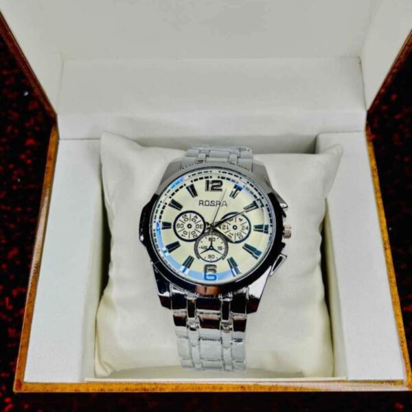Rosra Men's Stainless Steel Fashion Watch for men