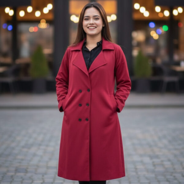 Stylish Ladies Overcoat ( Button System)