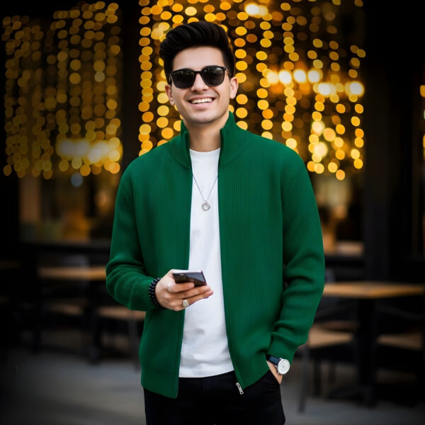 Men's Rib jacket (Full Zipper)