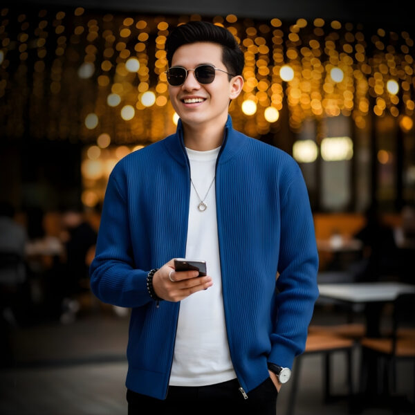 Men's Rib jacket (Full Zipper)
