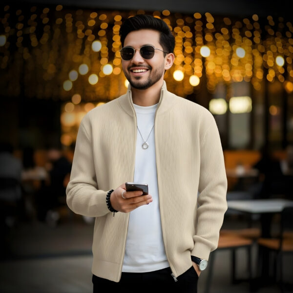 Men's Rib jacket (Full Zipper)