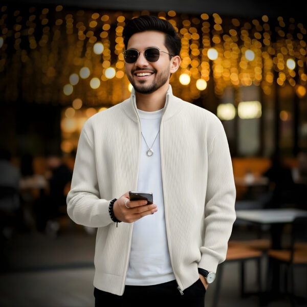 Men's Rib jacket (Full Zipper)