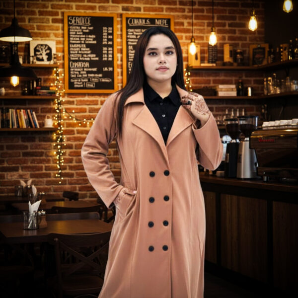 Stylish Ladies Overcoat ( Button System)