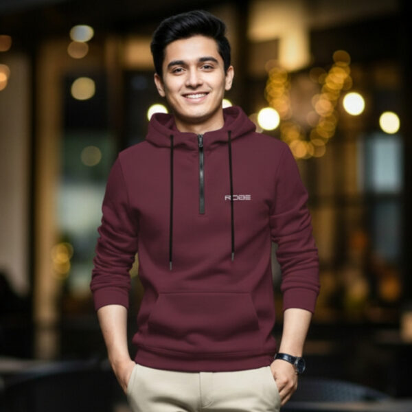 Men's Winter Hoodie (Half Zipper)