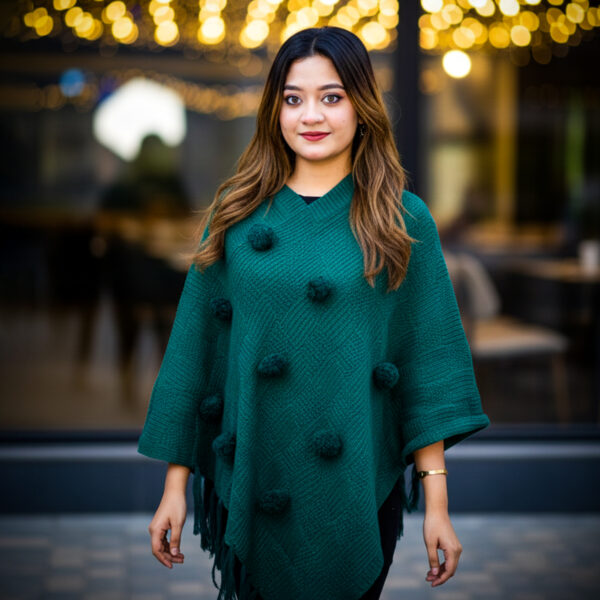 Premium Poncho (Teal Colour) - KG
