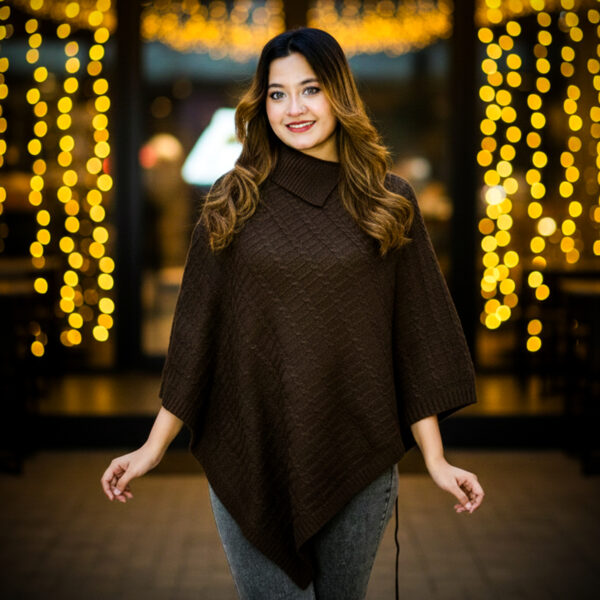 Premium Poncho (Dark Brown Colour) - KG
