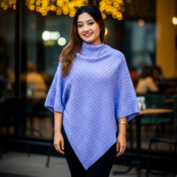 Premium Poncho (Light Purple Colour) - KG
