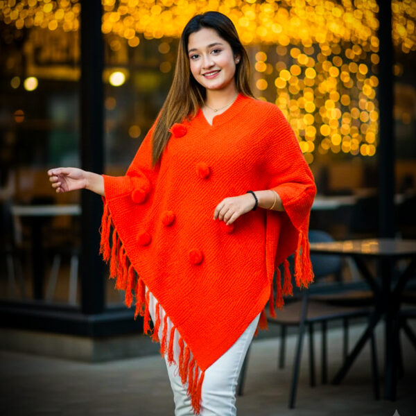 Premium Poncho (Orange Colour) - KG